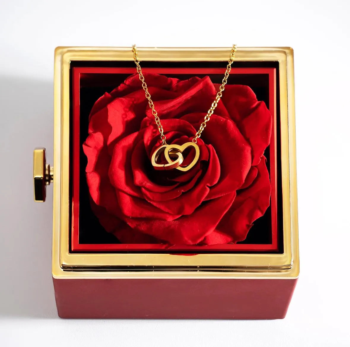 Rosen Geschenkbox mit Halskette